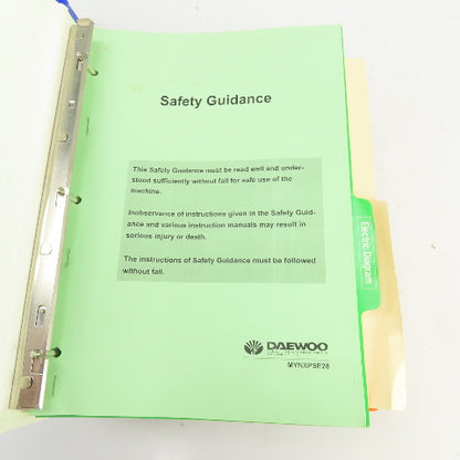 Daewoo Mynx 540 550 650 Safety Electrical Ladder Diagram Parts List Manual