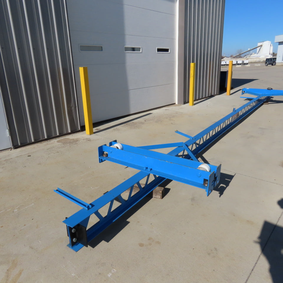 PWI Ultra-Lite 500Lbs Manual Underhung Bridge Crane 25' Travel 20' C to C mounts