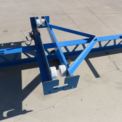 PWI Ultra-Lite 500Lbs Manual Underhung Bridge Crane 25' Travel 20' C to C mounts