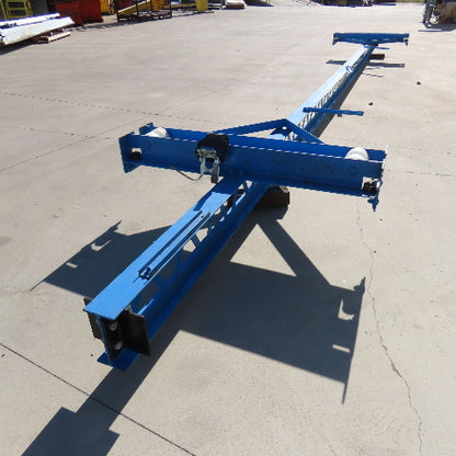 PWI Ultra-Lite 500Lbs Manual Underhung Bridge Crane 25' Travel 20' C to C mounts