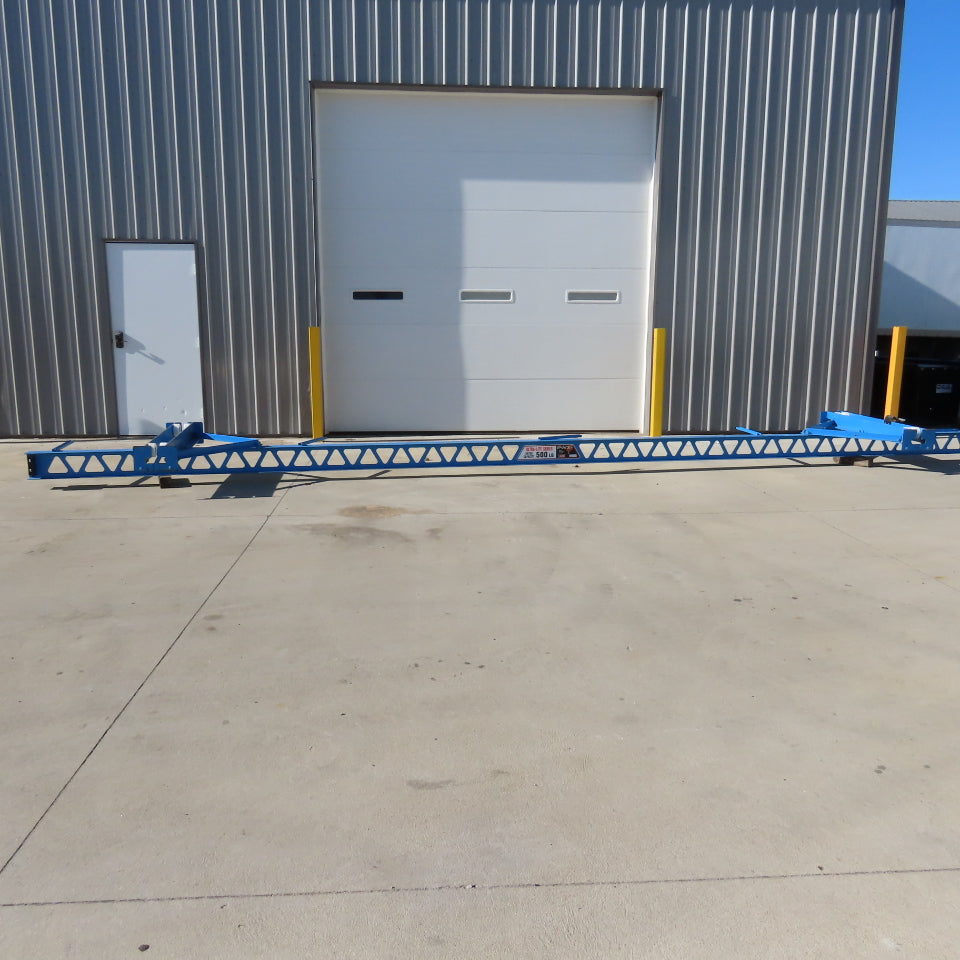 PWI Ultra-Lite 500Lbs Manual Underhung Bridge Crane 25' Travel 20' C to C mounts