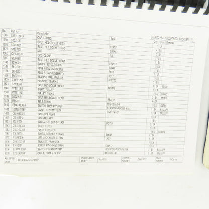 Daewoo Mynx 500 540 DMV 4020 4020d Parts List Electrical Diagram ATC Parts List