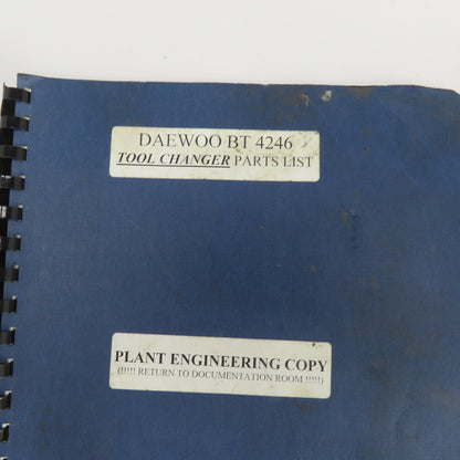 Daewoo Mynx 500 540 DMV 4020 4020d Parts List Electrical Diagram ATC Parts List