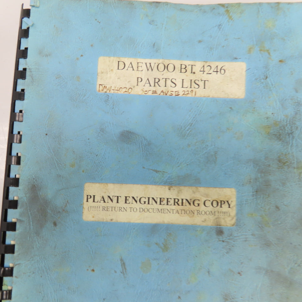 Daewoo Mynx 500 540 DMV 4020 4020d Parts List Electrical Diagram ATC Parts List