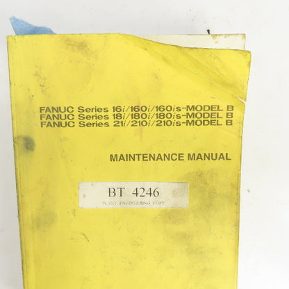 Fanuc Series 16i / 18i / 21i 16/180/210 Model B B-6352EN/02 Maintenance Manual