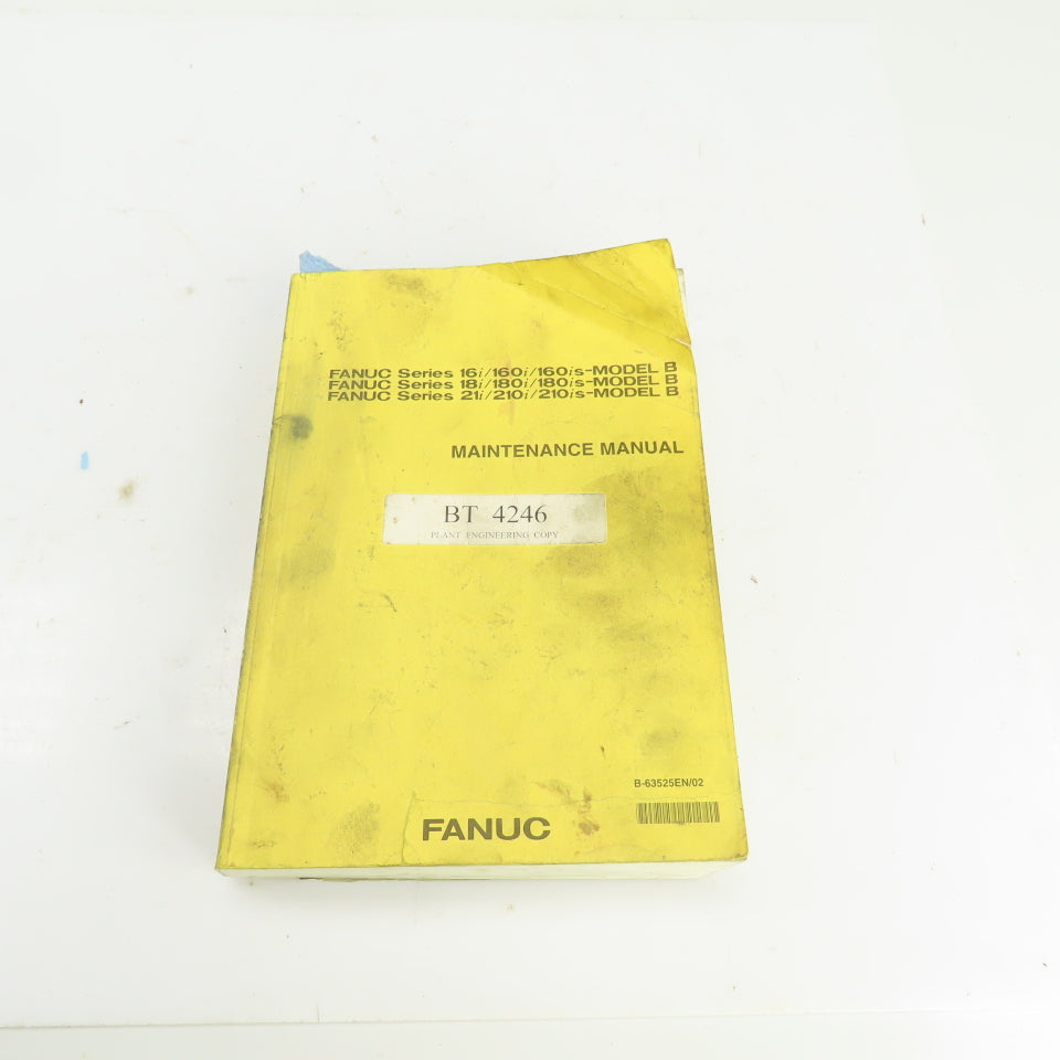 Fanuc Series 16i / 18i / 21i 16/180/210 Model B B-6352EN/02 Maintenance Manual