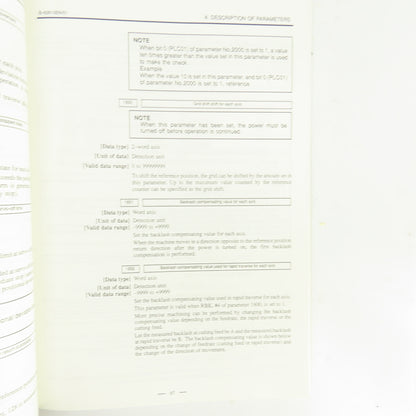 Fanuc Series 21i 210i Model B B-63610EN/01 Parameter Manual