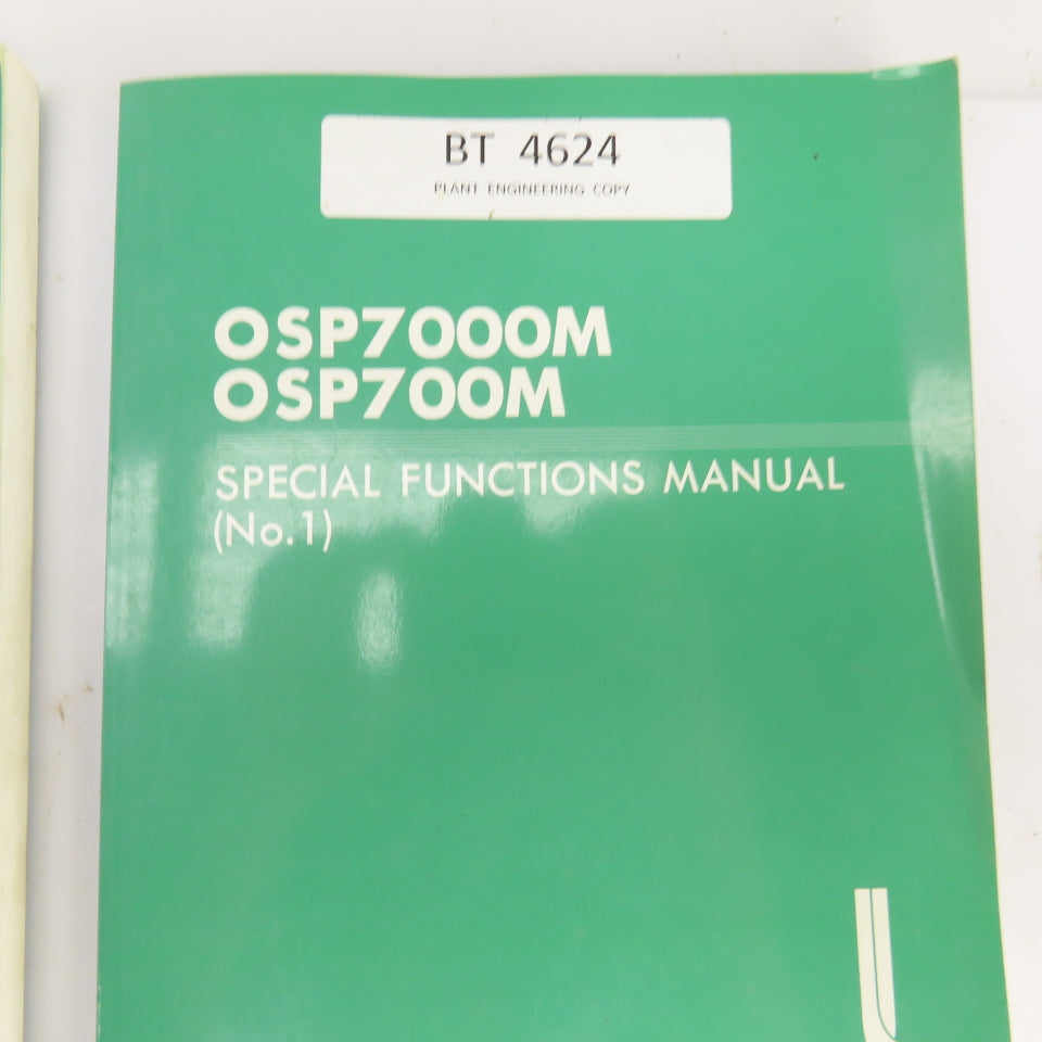 Okuma OSP700M OSP7000M Maintenance, Programming, Special Functions 1&2 Manuals