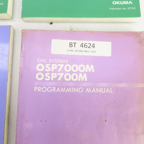 Okuma OSP700M OSP7000M Maintenance, Programming, Special Functions 1&2 Manuals