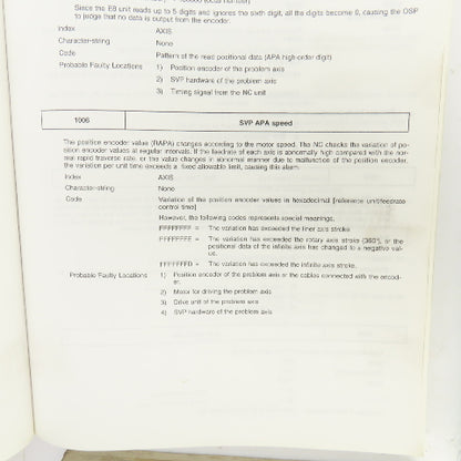 Okuma OSP700 OSP7000 Operation, Alarm & Error List, Instruction Manual Library