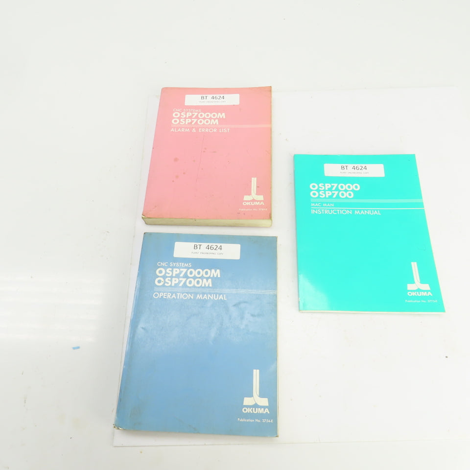 Okuma OSP700 OSP7000 Operation, Alarm & Error List, Instruction Manual Library