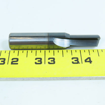 Garr 10mm Solid Carbide End Mill Straight 2 Flute .03 Radius