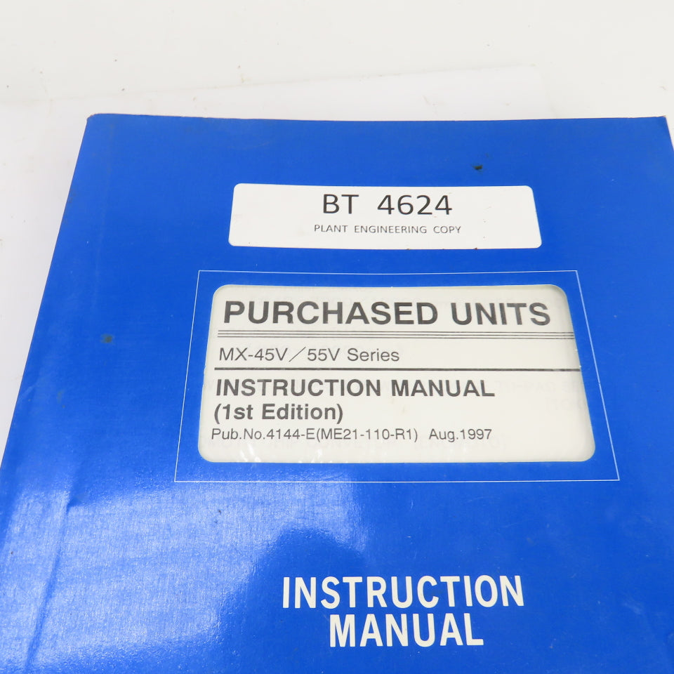 Okuma MX-45V / 55V Electrical Drawing Manual W/Instruction Manual Lot/4