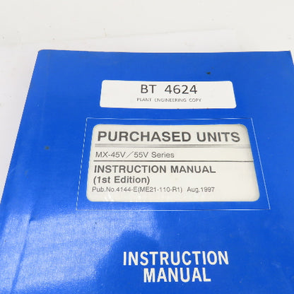 Okuma MX-45V / 55V Electrical Drawing Manual W/Instruction Manual Lot/4