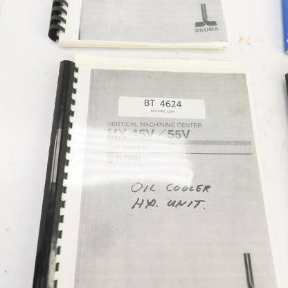 Okuma MX-45V / 55V Electrical Drawing Manual W/Instruction Manual Lot/4