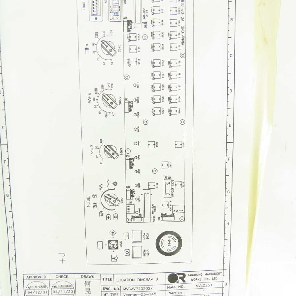 Victor Taichung V Center55-45 Part List Circuit Diagram Instruction Manual Lot/4