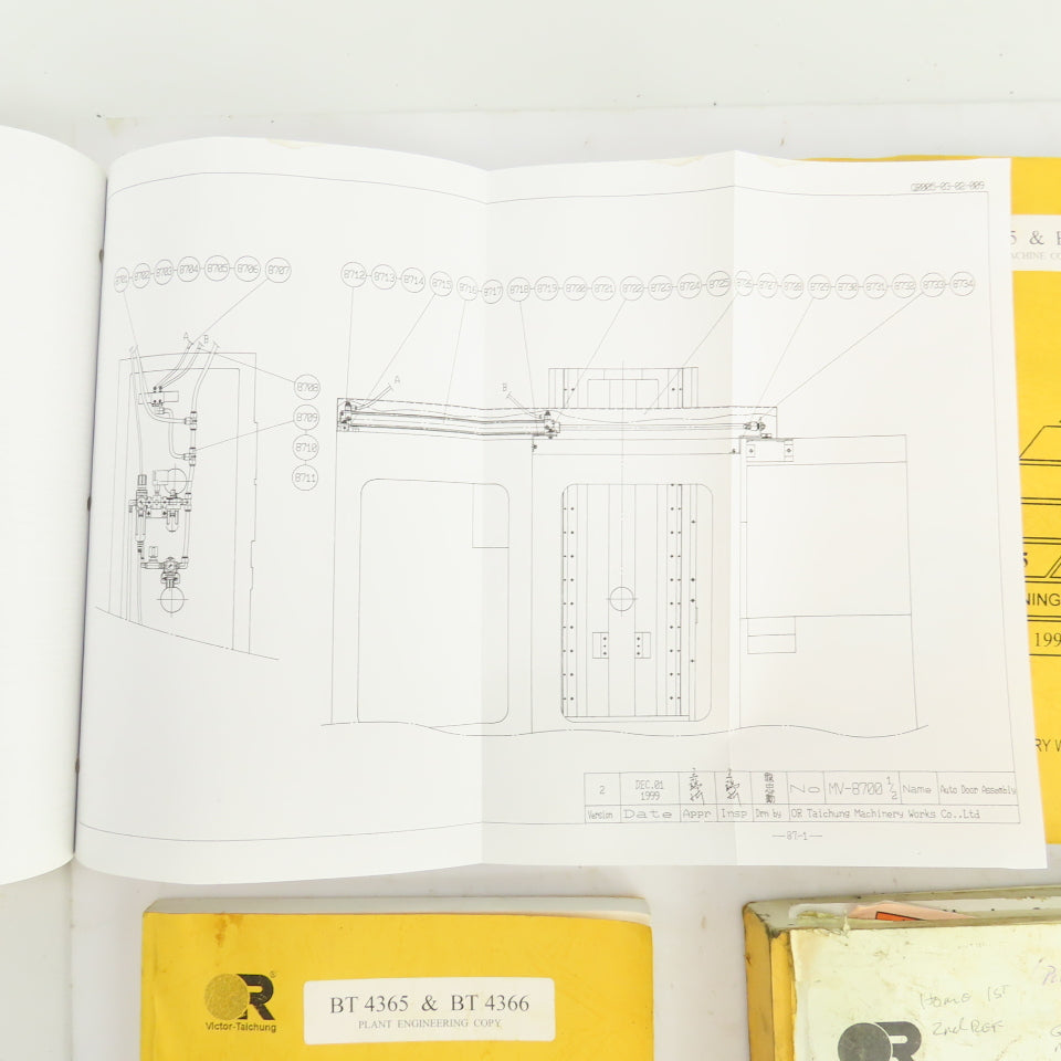 Victor Taichung V Center55-45 Part List Circuit Diagram Instruction Manual Lot/4