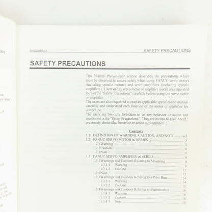 Fanuc GFZ-65285EN/01 Alpha I Series C AC Servo Motor Maintenance Manual