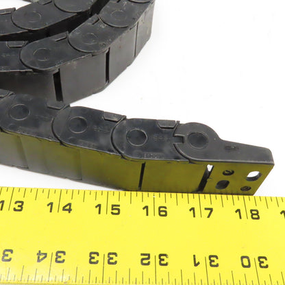 Igus 14.2.048 1" x 7/8" Plastic Feed Thru Wire Energy Chain Cable Carrier 58"