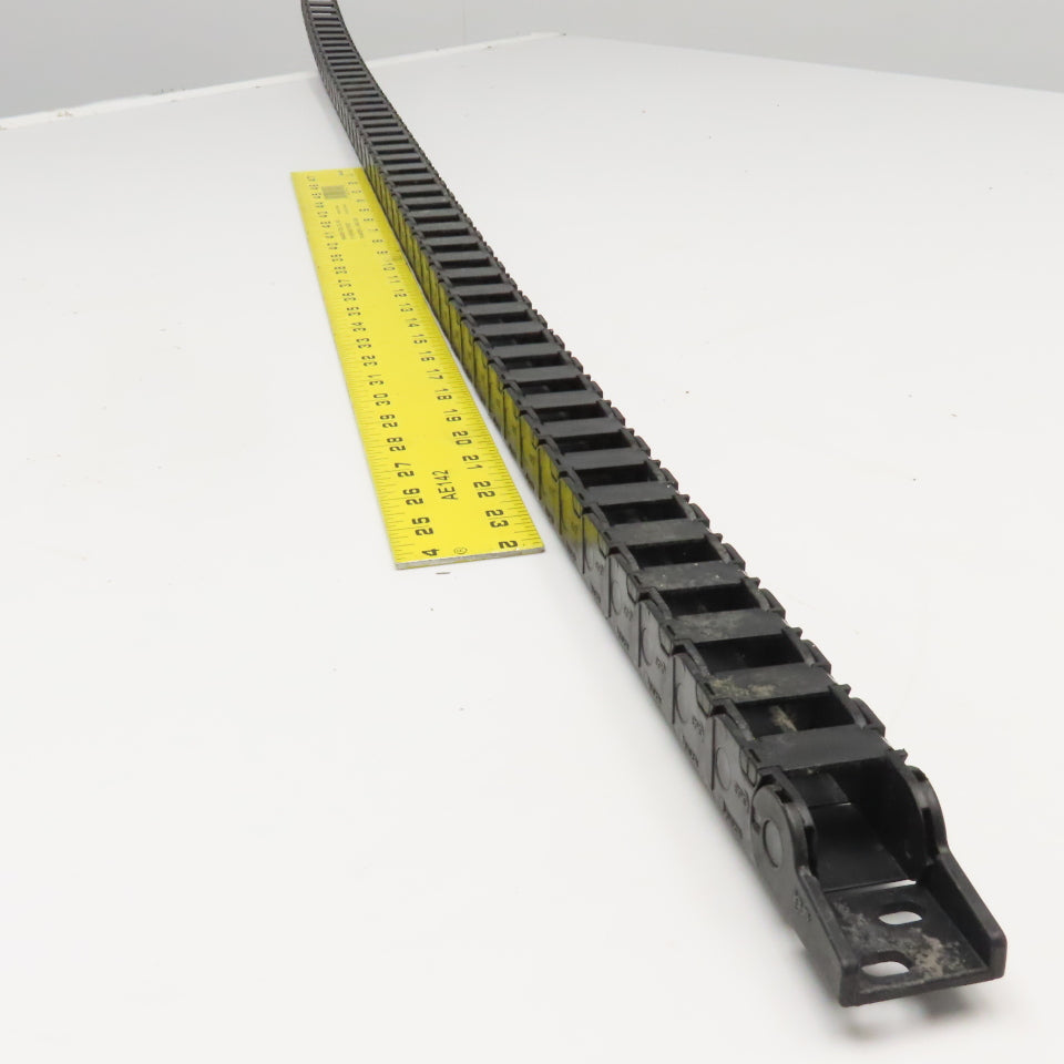 Igus 14.2.048 1" x 7/8" Plastic Feed Thru Wire Energy Chain Cable Carrier 58"