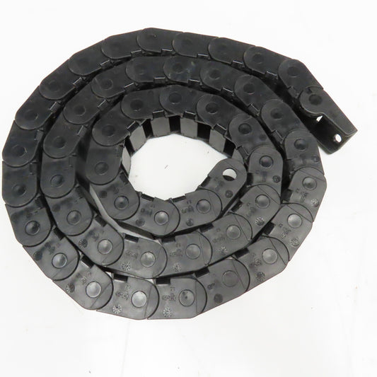 Igus 14.2.048 1" x 7/8" Plastic Feed Thru Wire Energy Chain Cable Carrier 58"