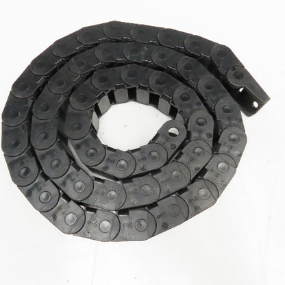Igus 14.2.048 1" x 7/8" Plastic Feed Thru Wire Energy Chain Cable Carrier 58"