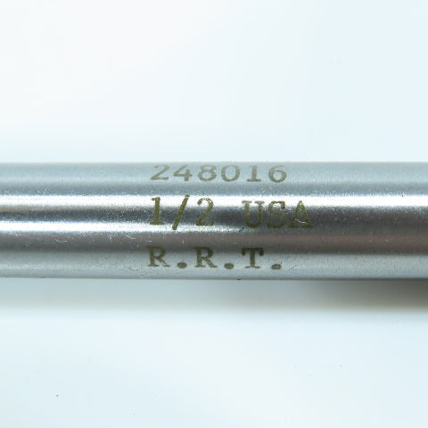 R.R.T. 248016 1/2" Carbide Tipped Chucking Reamer 7/16" Shank 2" LOC 8" OAL