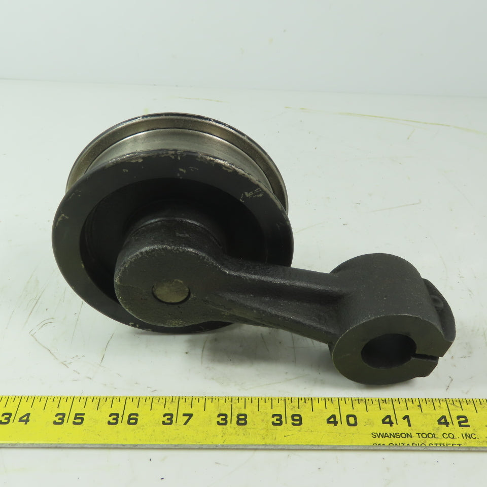Brewer Machine & Gear Swing Arm Manual Tensioner Rod Mount 1" ID W/Idler Pully