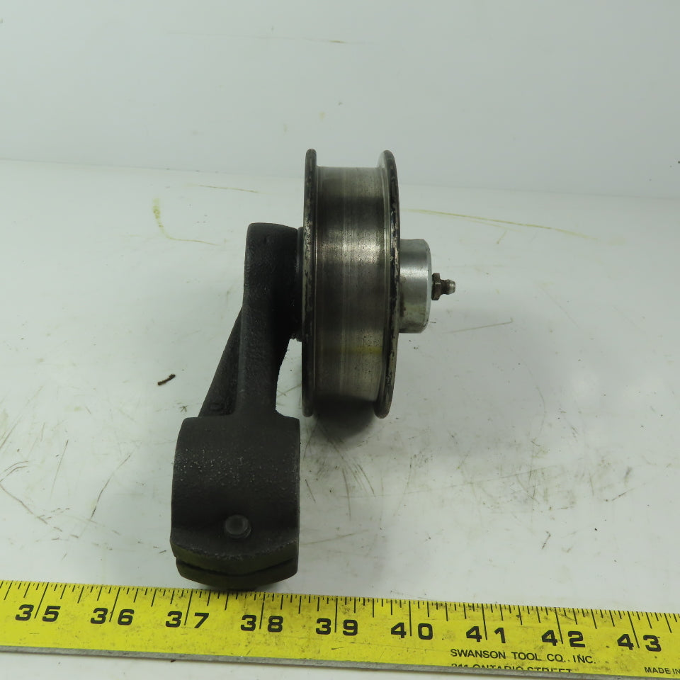Brewer Machine & Gear Swing Arm Manual Tensioner Rod Mount 1" ID W/Idler Pully