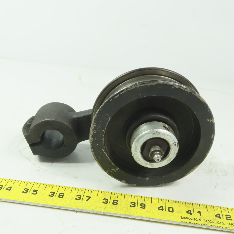 Brewer Machine & Gear Swing Arm Manual Tensioner Rod Mount 1" ID W/Idler Pully