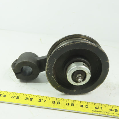 Brewer Machine & Gear Swing Arm Manual Tensioner Rod Mount 1" ID W/Idler Pully
