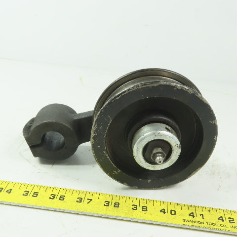 Brewer Machine & Gear Swing Arm Manual Tensioner Rod Mount 1" ID W/Idler Pully