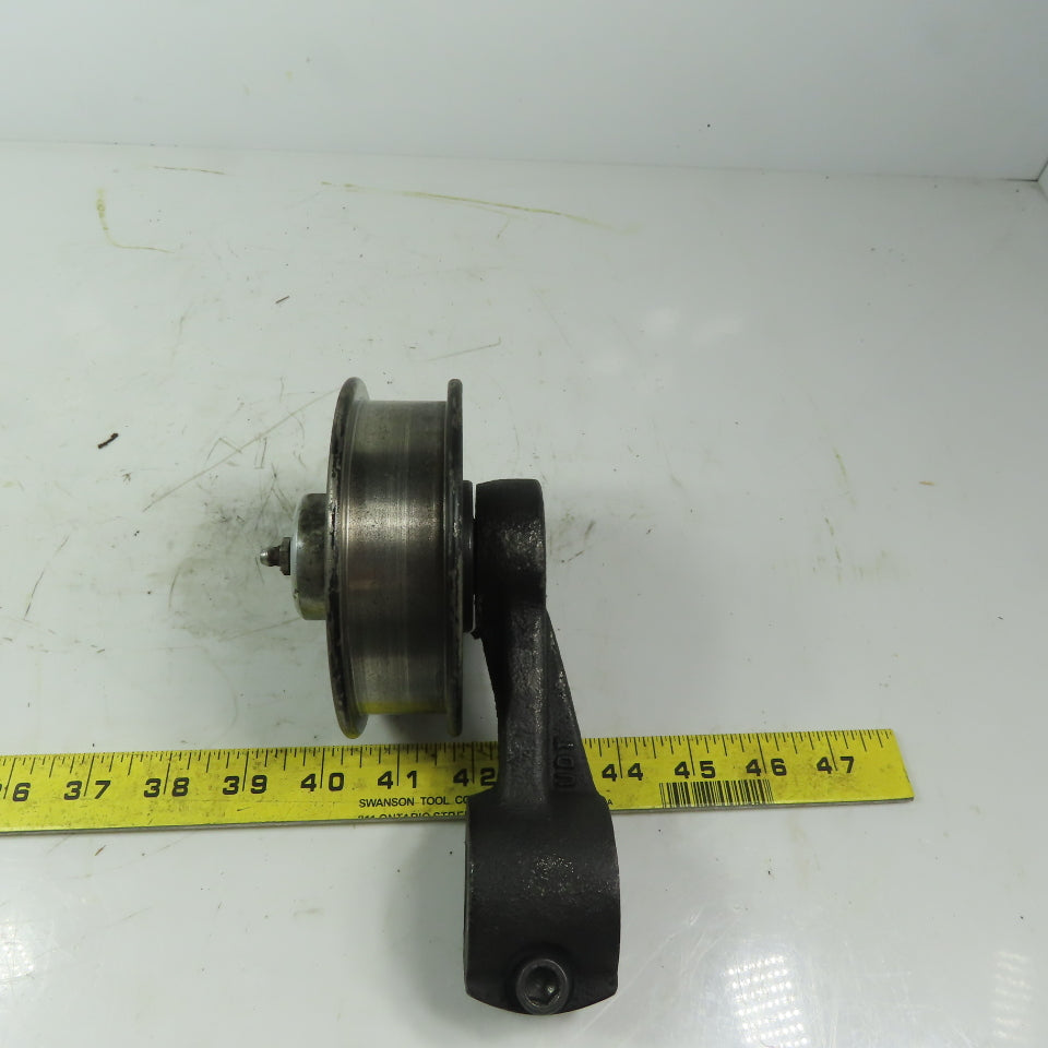 Brewer Machine & Gear Swing Arm Manual Tensioner Rod Mount 1" ID W/Idler Pully
