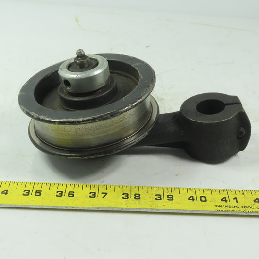 Brewer Machine & Gear Swing Arm Manual Tensioner Rod Mount 1" ID W/Idler Pully