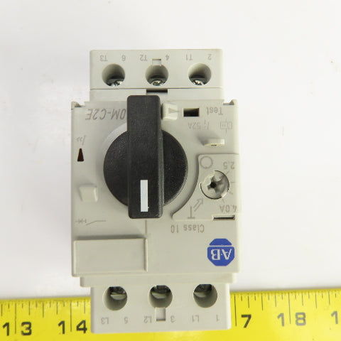 Allen Bradley 140M-C2E-B40 600V 3Hp Motor Overload Breaker 2.5-4.0A