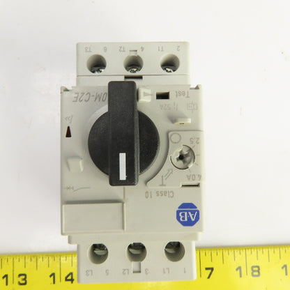 Allen Bradley 140M-C2E-B40 600V 3Hp Motor Overload Breaker 2.5-4.0A