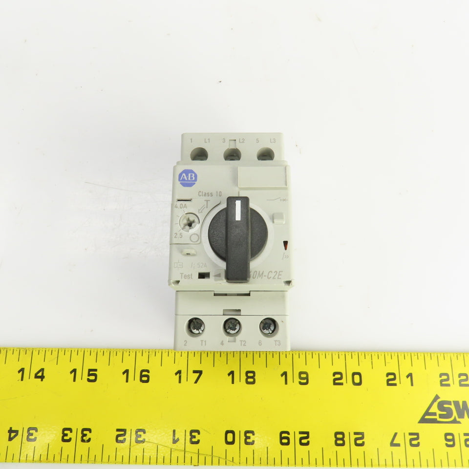 Allen Bradley 140M-C2E-B40 600V 3Hp Motor Overload Breaker 2.5-4.0A
