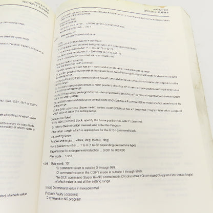 Okuma OSP-U100M OSP-U10M 4187-E Alarm & Error List Code Book