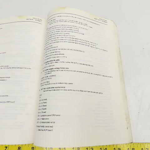 Okuma OSP-U100M OSP-U10M 4187-E Alarm & Error List Code Book