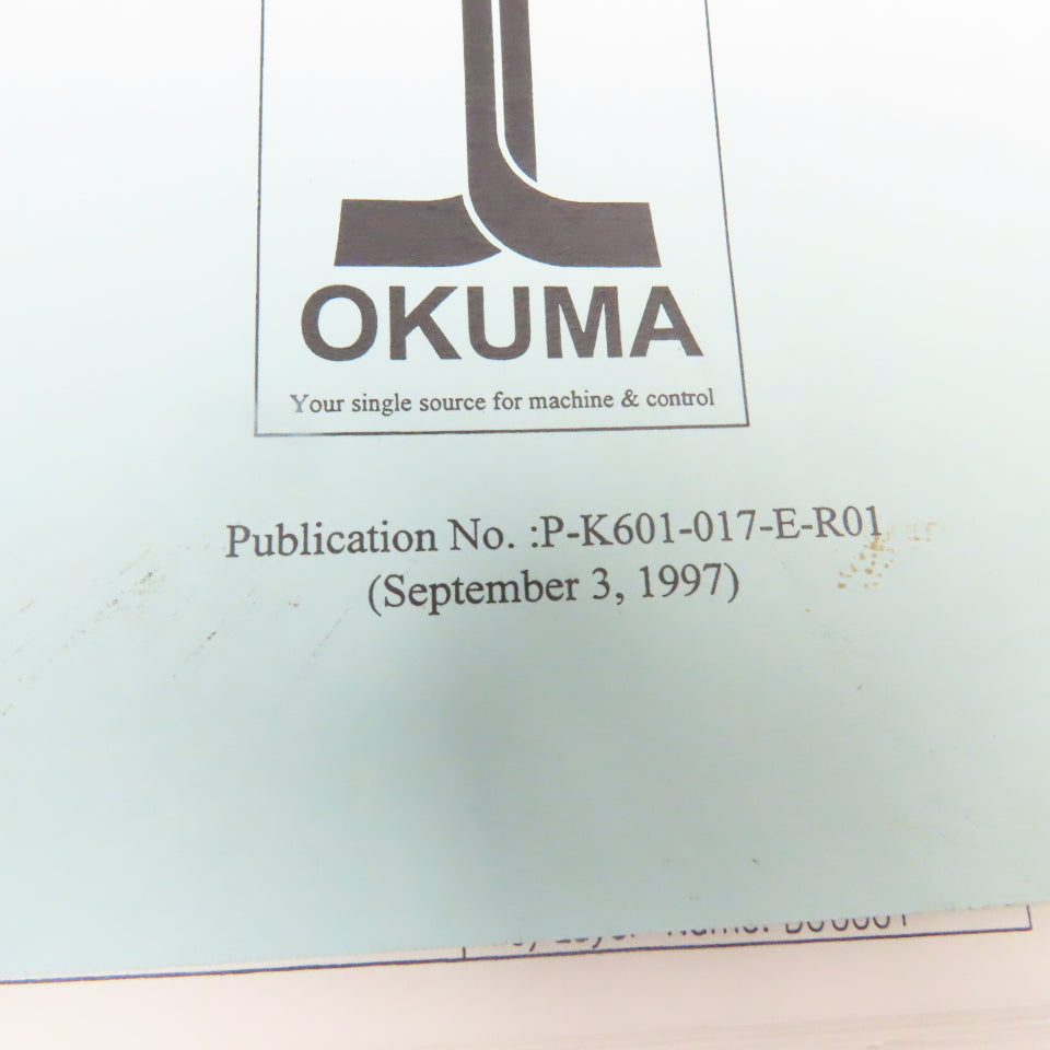 Okuma MX-45VAE AD0002 P-K601-017-E-R01 AD0002 Electrical Drawing Manual