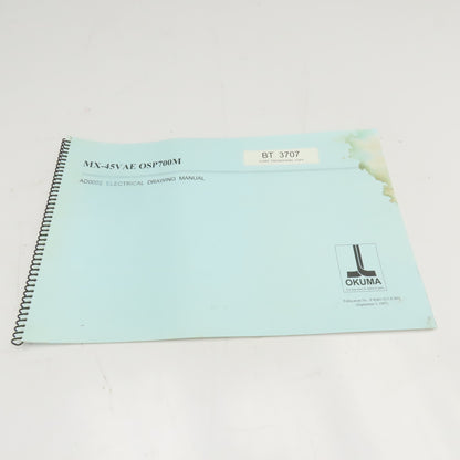 Okuma MX-45VAE AD0002 P-K601-017-E-R01 AD0002 Electrical Drawing Manual