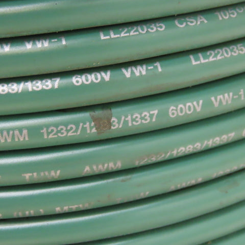 790' 6 AWG Gauge MTW THW AWM Stranded Green Copper Building Wire Cable 600V