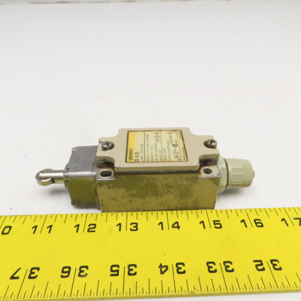 Omron D4B-2B71N Limit Switch Roller Plunger 400V