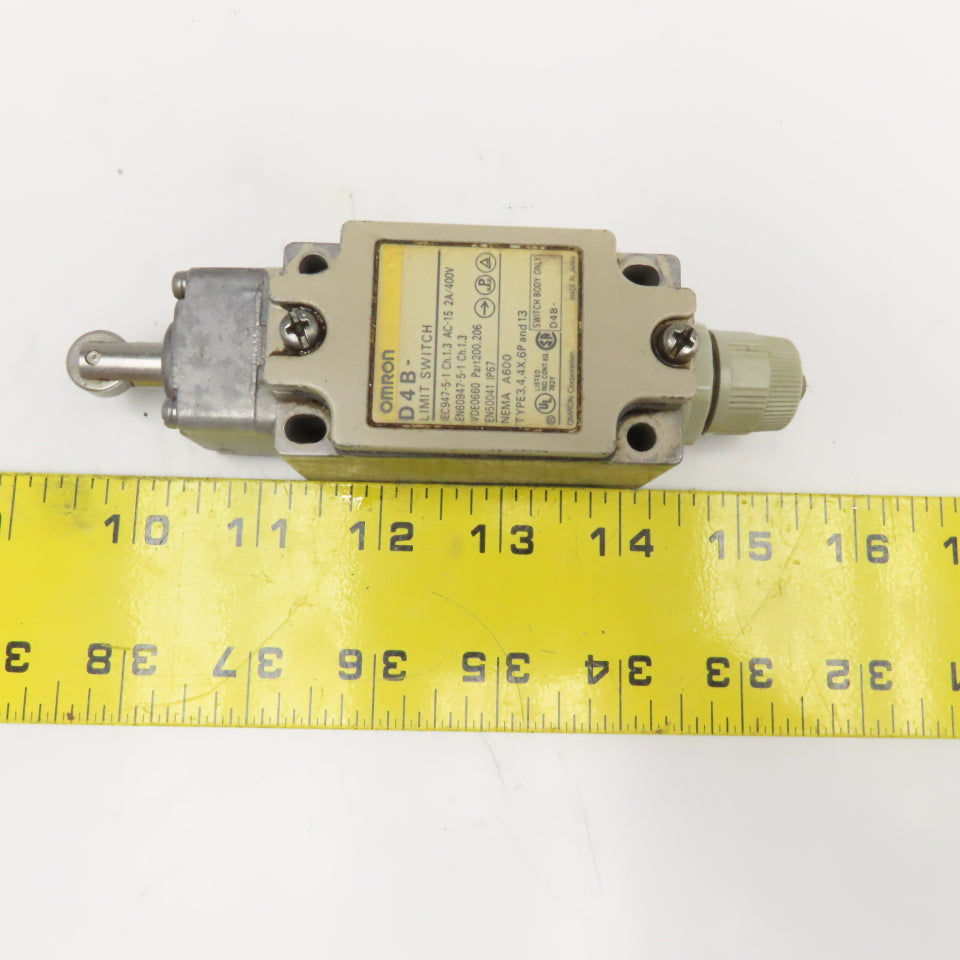 Omron D4B-2B71N Limit Switch Roller Plunger 400V