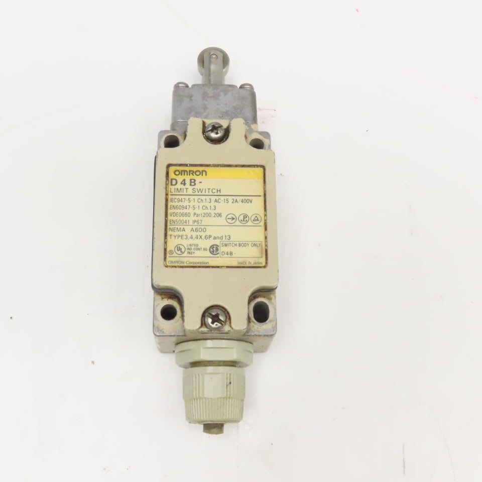 Omron D4B-2B71N Limit Switch Roller Plunger 400V