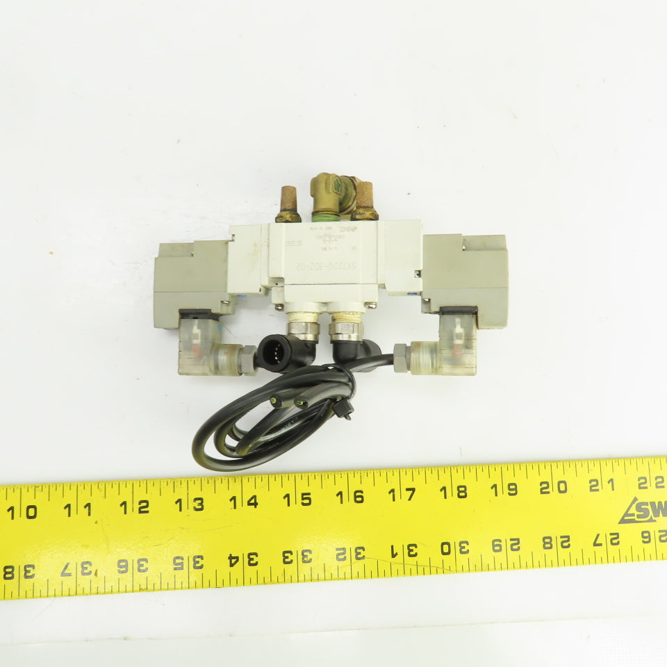SMC SY7220-3DZ-02 Pneumatic Double Solenoid Valve 0.1-0.7MPa 110V