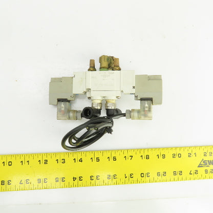 SMC SY7220-3DZ-02 Pneumatic Double Solenoid Valve 0.1-0.7MPa 110V