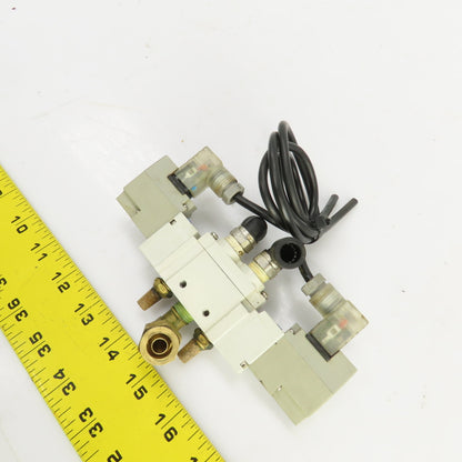 SMC SY7220-3DZ-02 Pneumatic Double Solenoid Valve 0.1-0.7MPa 110V
