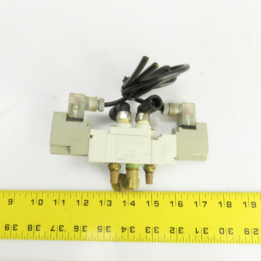 SMC SY7220-3DZ-02 Pneumatic Double Solenoid Valve 0.1-0.7MPa 110V
