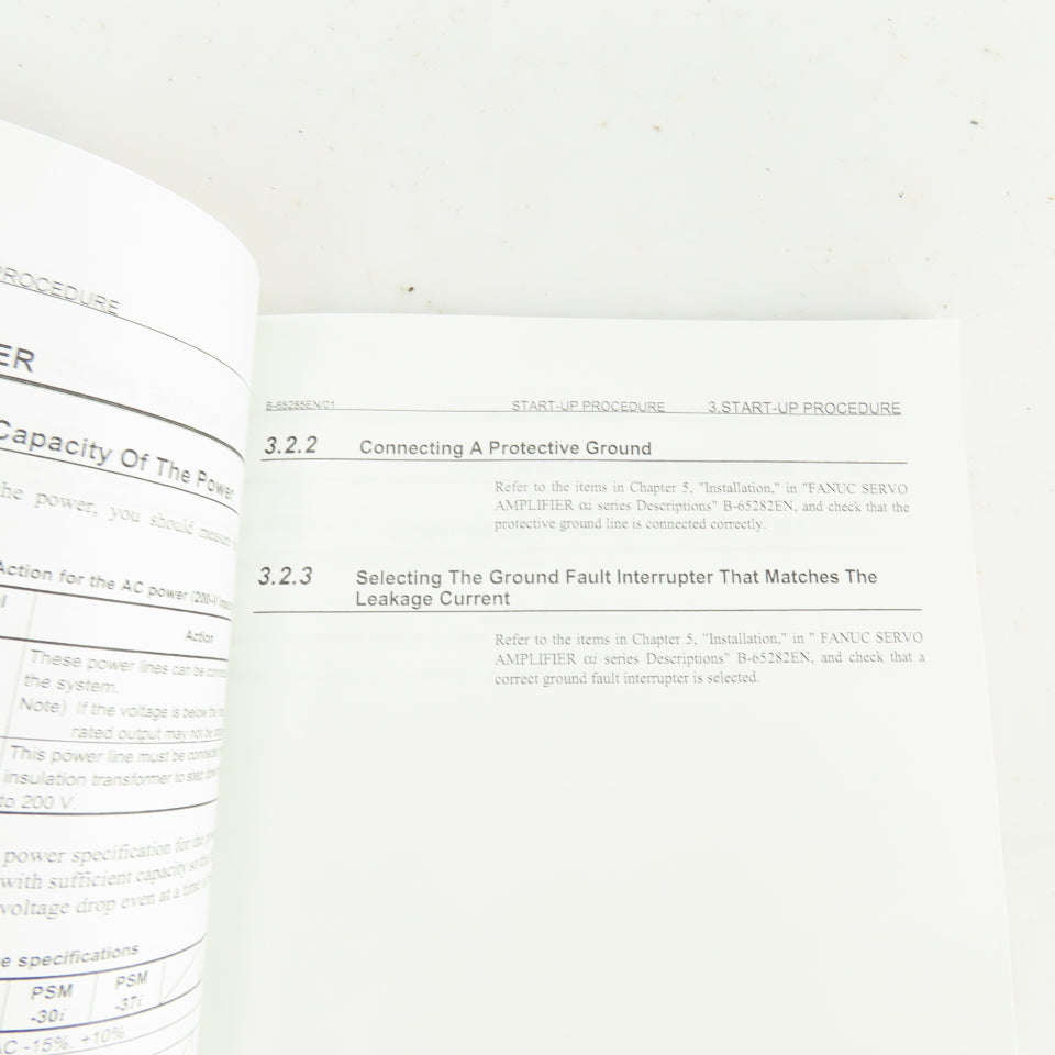 Fanuc GFZ-65285EN/01 Alpha I  Series AC Servo Motor Maintenance Manual